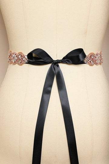 Sort Rhinstone Bælte